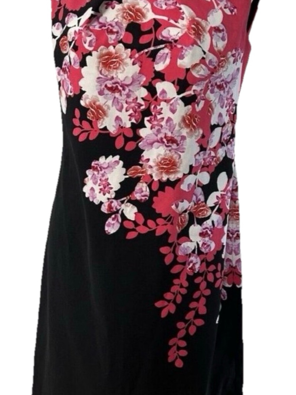 Women's Dress Size 6 New York And Company Floral Pink Red Black B34